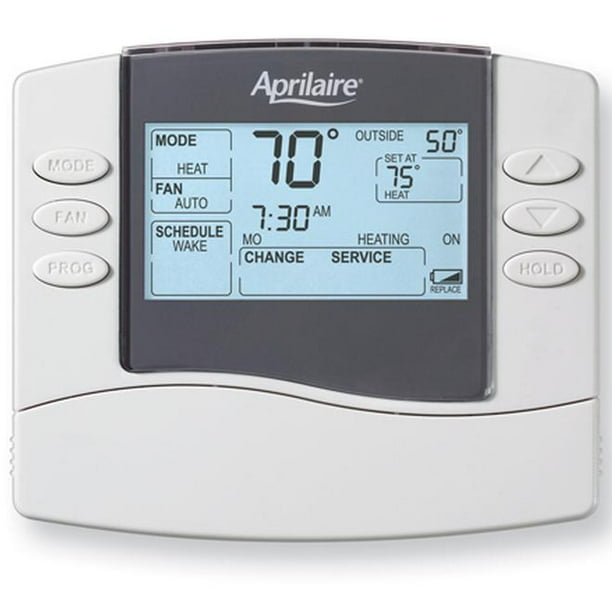 Aprilaire Model 8466 Thermostat is a programmable thermostat offering