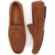 Mio Marino Threaded Band Suede Loafers for Men