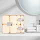 thumbnail image 1 of Set de regalo de 3 toallas de baño de terciopelo | Fibra de terciopelo suave y superabsorbente | Incluye toalla de baño de 70 x 140 cm + 2 toallas de mano | Secado rápido, lavable a máquina | Beige, 1 of 5