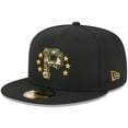 thumbnail image 3 of Men's New Era  Black Pittsburgh Pirates 2024 Armed Forces Day On-Field 59FIFTY Fitted Hat, 3 of 6