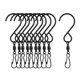 thumbnail image 2 of Paquete ganchos giratorios de Clips Metal S shamjiam gancho COLGADOR Solar Catcher Negro Clips de ganchos giratorios, 2 of 8