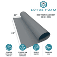 thumbnail image 2 of LotusFoam Large 3mm EVA Foam Sheet - 22"x 42" High Density Foam 130 kg/m3 for Cosplay, Costumes, Crafts,  Flooring, Outdoor Use - 35 Colors (Grey), 2 of 6