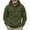 Army Green, variant on ZVNAΖH Cargo Hoodies for Men Casual Fashion Button Hooded Tactical Sweatshirts Solid Color Loose Pullover Tops with Pocket