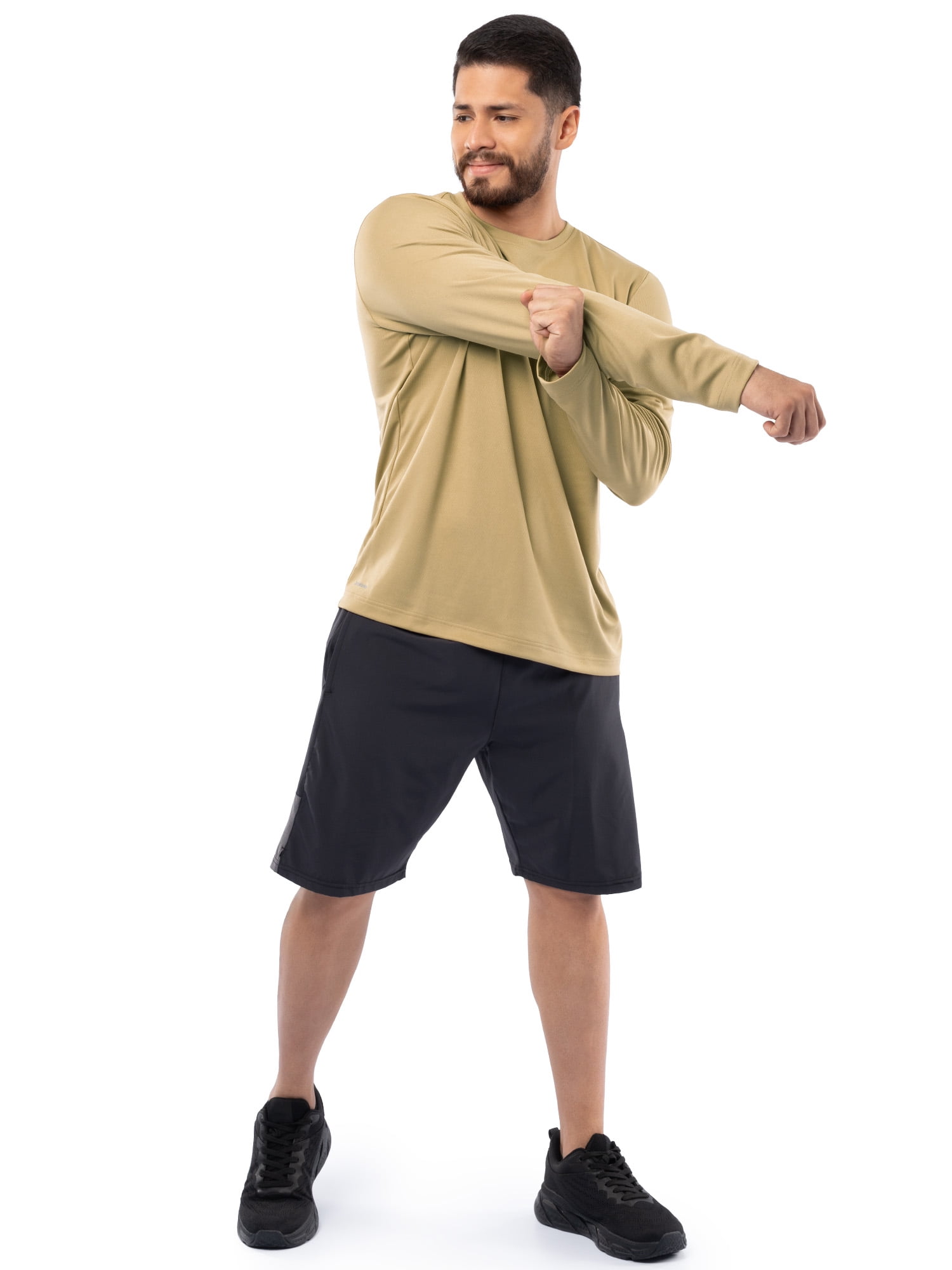 Athletic Works Men's Core Active Long Sleeve T-Shirt, Sizes S-5XL