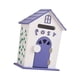 thumbnail image 4 of Buzón de pared para jardín, de madera, para exteriores, rústico, decorativo, color café Púrpura, 4 of 9