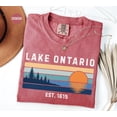 thumbnail image 6 of Lake Ontario Graphic T-shirt Lake Ontario Shirt Ontario Vacation Tee Pine Tree Graphic Tee Great Lakes Souvenir, 6 of 9