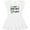 AA-White, variant on Inktastic Just Down Right Perfect Down Syndrome Awareness Ribbon Girls Baby Dress