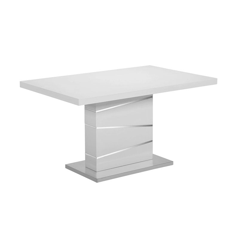 Glossy Dining Table with Perdestal Legs