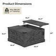 thumbnail image 2 of LAUSAINT HOME Lift Top Coffee Table, Wood Square Center Table with Large Hidden Storage Compartment, Gray, 2 of 12
