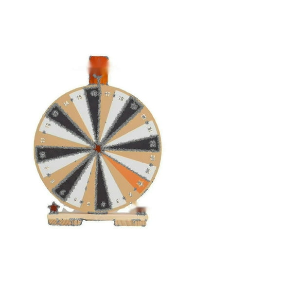 For 2024 Wooden Spinner Prize Wheel, 24 Slot Prize Spinner, Wheel of Fortune, Spinning Wheel with Stand