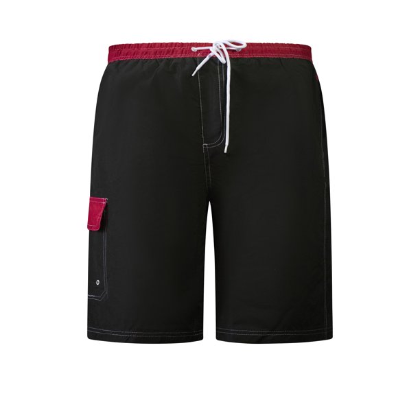 North 15 Boy's Beach Swim Trunks Shorts with Cargo Pockets6110BBlk