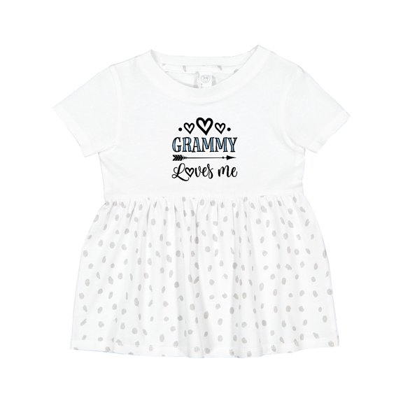 Inktastic My Grammy Loves Me Grandchild Girls Baby Dress
