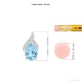 thumbnail image 3 of ANGARA Natural Solitaire Pear-Shaped Aquamarine Flame Pendant in 14K White Gold for Women (Size-7x5mm) | March Birthstone, Birthday, Anniversary, Jewelry Gift for Women | Natural Aquamarine Necklace, 3 of 8