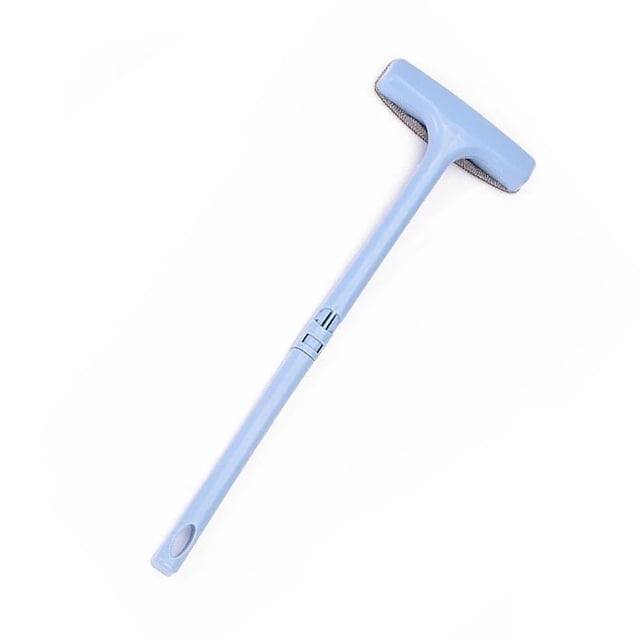 Toystoory Cepillo de limpieza para ventanas, gasa eficiente para el polvo de mano, rascador húmedo y seco, puertas, removedor de malla Suministros de limpieza para el hogar Azul