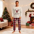 thumbnail image 2 of Lvotionpl 2026 Family Matching Christmas Pajamas Set, Christmas PJs for Men Women s, Long Sleeve Tops and Pants, Holiday Family Sleepwear, Xmas Pajama Sets, 2 of 5