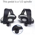 thumbnail image 4 of 1 par de pedales de bicicleta con clips para los dedos, jaulas y correas, pedales antideslizantes para bicicleta estática, bicicleta giratoria, bicicleta de montaña, 4 of 4
