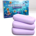 thumbnail image 1 of TINOQ Barra de jabón hipoalergénica para niños para pieles sensibles - Ingredientes naturales con avena y lavanda, 1 of 5