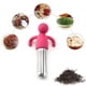 thumbnail image 1 of Fiudx Filtro de Té con Forma Humana, Infusor de Acero Inoxidable, Diseño de Malla Fina, Fácil Preparación de Té, Uso Versátil, Esencial En La Cocina, Doble Asa, Fácil de Limpiar, Incluye Un Infusor., 1 of 4