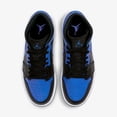 thumbnail image 4 of Men's Jordan 1 Mid "Royal" Black/Hyper Royal-White (554724 077) - 10.5, 4 of 8