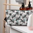 thumbnail image 5 of Picia Hawaii Palms Printed Leather Travel Toiletry Bag,Cosmetic Organizer, Makeup Travel Bag, Durable Travel Pouch, Compact Toiletry Bag, Travel Accessories, 5 of 6