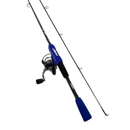 Ardent Vario 2000 Comfort Grip Combo / Spinning Fishing Reel / 5.1:1 High Speed Gear Ratio / 2 Piece 6' 6" Rod / Medium Action / 2+1 Ball Bearing / Pre spooled with 12lb mono line