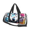 thumbnail image 1 of Easygdp Cool Colorful Wolf Bolsa de Viaje, Bolsa de Mano, Bolsa de Gimnasio, Bolsa de Equipaje para Viaje, 1 of 6