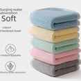thumbnail image 3 of Toalla cuadrada de color macarrón fresco, suave toalla de vellón coral para el hogar, toalla absorbente para el baño y el rostro para parejas, 3 of 5