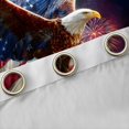 thumbnail image 4 of Manfei Eagle Usa Flag Kitchen Curtains,July 4Th Fireworks Black Out Curtains Pack of 2 (42x63 Each),Brown Red Blue, 4 of 7