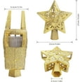 thumbnail image 5 of Cowin Christmas Tree Topper Projector, LED Star Tree Topper Light, Xmas Decorations, 5 of 7
