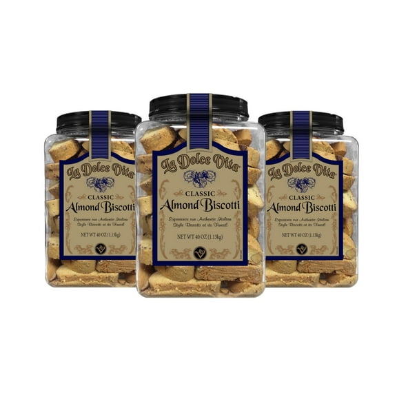 3 Pack | La Dolce Vita Classic Italian Biscotti, 40 oz