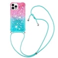 thumbnail image 1 of Funda para iPhone 15 PRO MAX Brillantina Líquida Divertida Reluciente y con Cristales en Movimiento Cuerpo Cruzado con Cordón Ajustable, 1 of 5