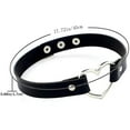 thumbnail image 2 of Punk Fashion Love Heart Leather Choker Necklaces for Women Wide Red Black Pu Leather Clavicle Chain Neck Accessory Jewelry Gifts, 2 of 4