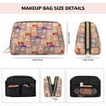 thumbnail image 2 of Cute Lamas Makeup Bag, Large Capacity Travel Cosmetic Bag for Women Girls- Travel Toiletry Bag Leather Portable Waterproof Makeup Case Organizer with Handle, 2 of 4