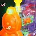 thumbnail image 2 of 80Pcs  Children‘S Domino Automatic Licensing Train Color Puzzle Building Blocks Electric Toy, 2 of 6
