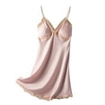 thumbnail image 2 of Munlar Robes For Women,Christmas Loungewear For Family,Women Satin Sling Skirt Dress Sexy Lingerie Home Wear Pajamas Nightdress, 2 of 4