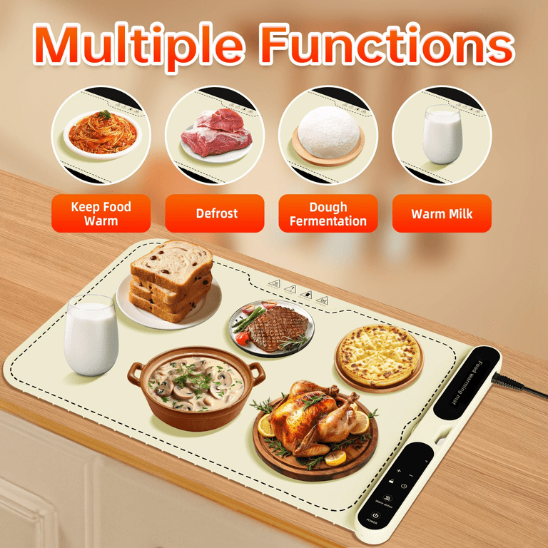 MQ Food Warming Mat, 39.4" x 15", 7-Level Temp photo 3