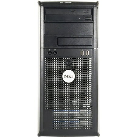 Dell OptiPlex 755 Tower Desktop PC with Intel Core 2 Duo E7200 Processor, 4GB Memory, 160GB Hard Drive and Windows 10 Home (Monitor Not Included)