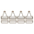 thumbnail image 1 of Unique Bargains Overall Buckles 4 Sets Retro Suspender Replacement Buckles 45mm, Copper Tone, 1 of 6