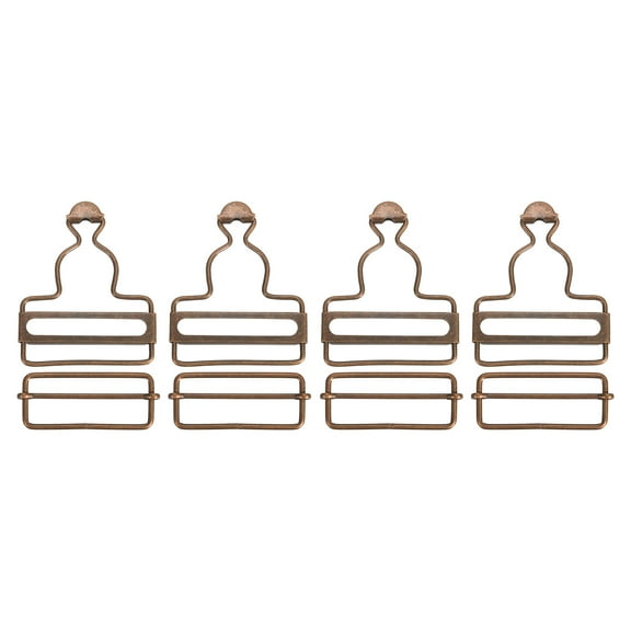 Overall Buckles 4 Sets Retro Suspender Replacement Buckles 45mm, Copper Tone