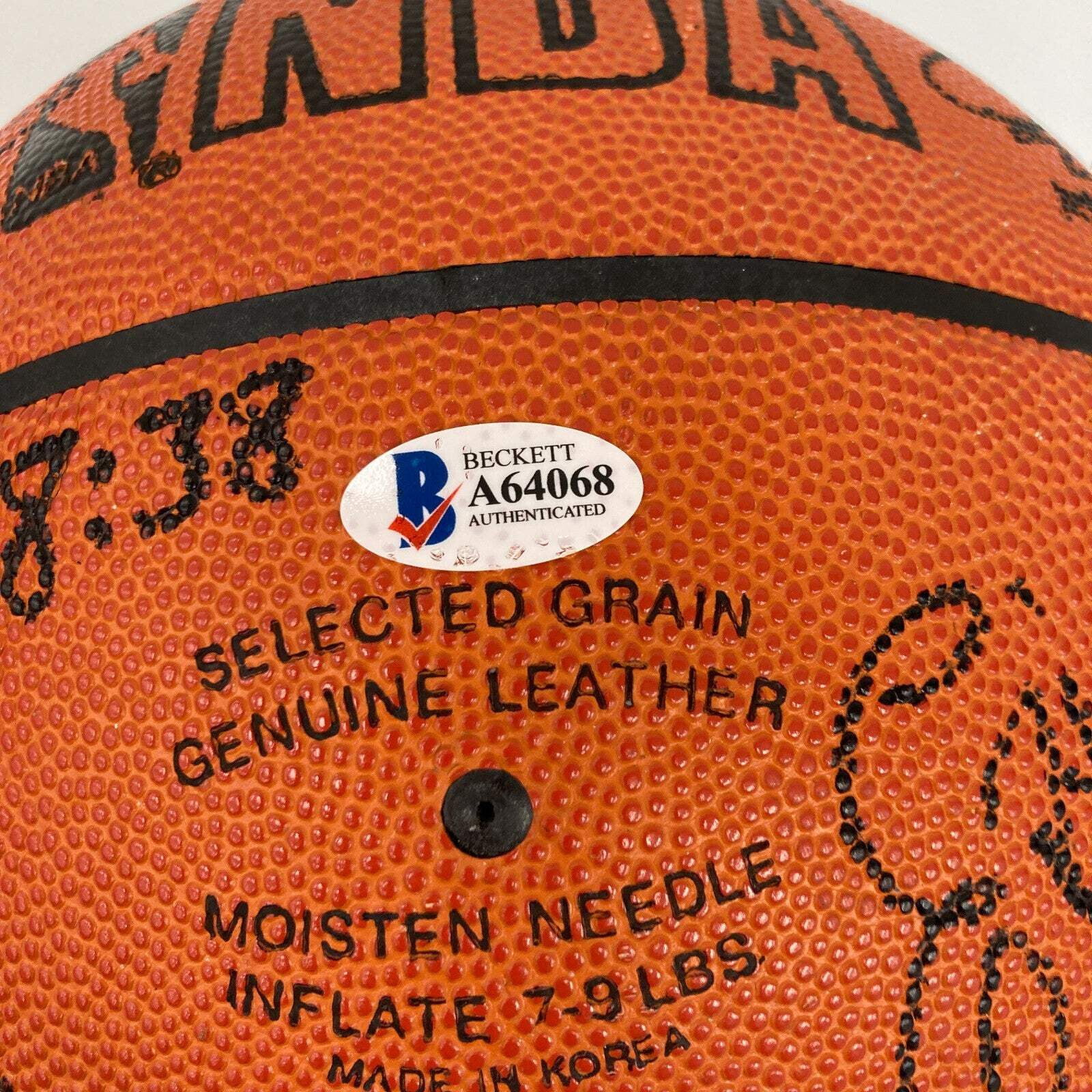 1993-94 Seattle SuperSonics Official Spalding Game Basketball Shawn Kemp Beckett
