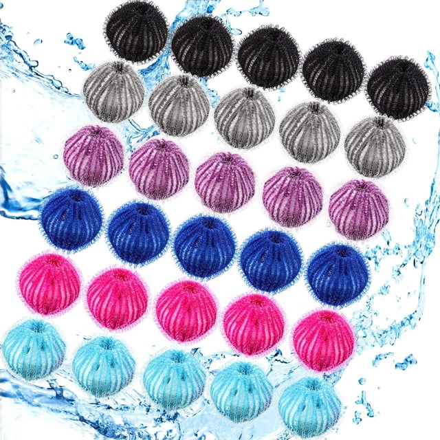 30 piezas de removedor de pelo de mascotas XCF eliminador de pelusa claro azul gris negro morado rosa rojo