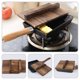 thumbnail image 3 of GOOHOCHY Sartén japonesa con tapa de madera, sartén para huevos fritos, sartén para filetes fritos, utensilio de cocina, 3 of 7