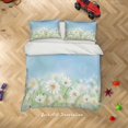 thumbnail image 1 of 3D Acuarela Azul Floral Funda de edredón Set Ropa de cama Set Funda de edredón Fundas de almohada, 1 of 3