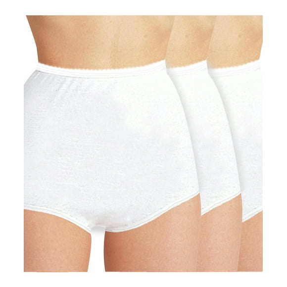 Silverts Femmes Coton Slip Supplémentaire Plus Taille 3-Pack Sous-Vêtements, 4XL, 3-Pack