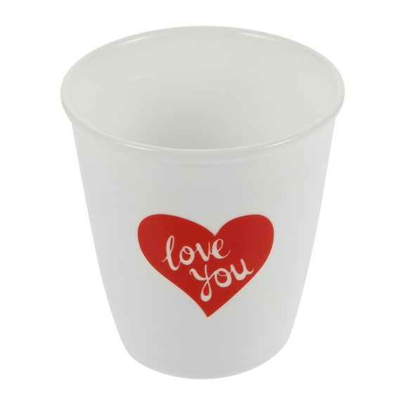 Zehuanyu Handleless Porcelain Cup 200ml Reusable Ceramic Tumbler with Design for Valentine's Day Wedding Anniversary Party Favors