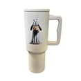 thumbnail image 2 of Termo de acero inoxidable color blanco mate, Halloween Perros, de 1.2 litros, 2 of 5
