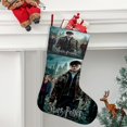 thumbnail image 2 of Harry Potter Tema: Calcetines de Navidad, fino lino blanco para colgar en escaleras y chimenea, decoración navideña para el hogar, regalo de Navidad. 45cm × 32cm, 2 of 5