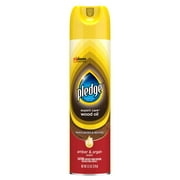 Pledge Spray Furniture Polish, Amber and Argan Scent, 9.7 Ounce