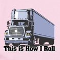 thumbnail image 2 of CafePress - How I Roll (Tractor Trailer) Infant Bodysuit - Baby Light Bodysuit, Size Newborn - 24 Months, 2 of 4