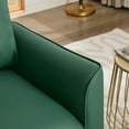 thumbnail image 5 of CQSXD Cat Paw Leather Upholstered Sofa 2PC Set in for Nordic Retro Light Luxury Living Room & Balcony, Green, 5 of 11